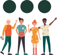 3 objekter deles mellem 4 personer