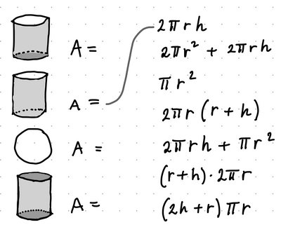 Opgave om rumlige figurer og overfladearealer